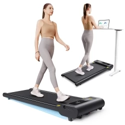 UREVO E3S Walking Treadmill with Incline, Quiet 2.25 HP Motor, LED Display, Remote Control, 0.9-6.4 kmph Speed