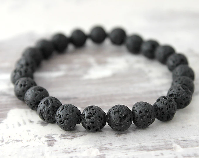 lava stone bracelet