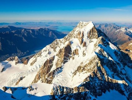 Aerial view of Mount Cook, New Zealand