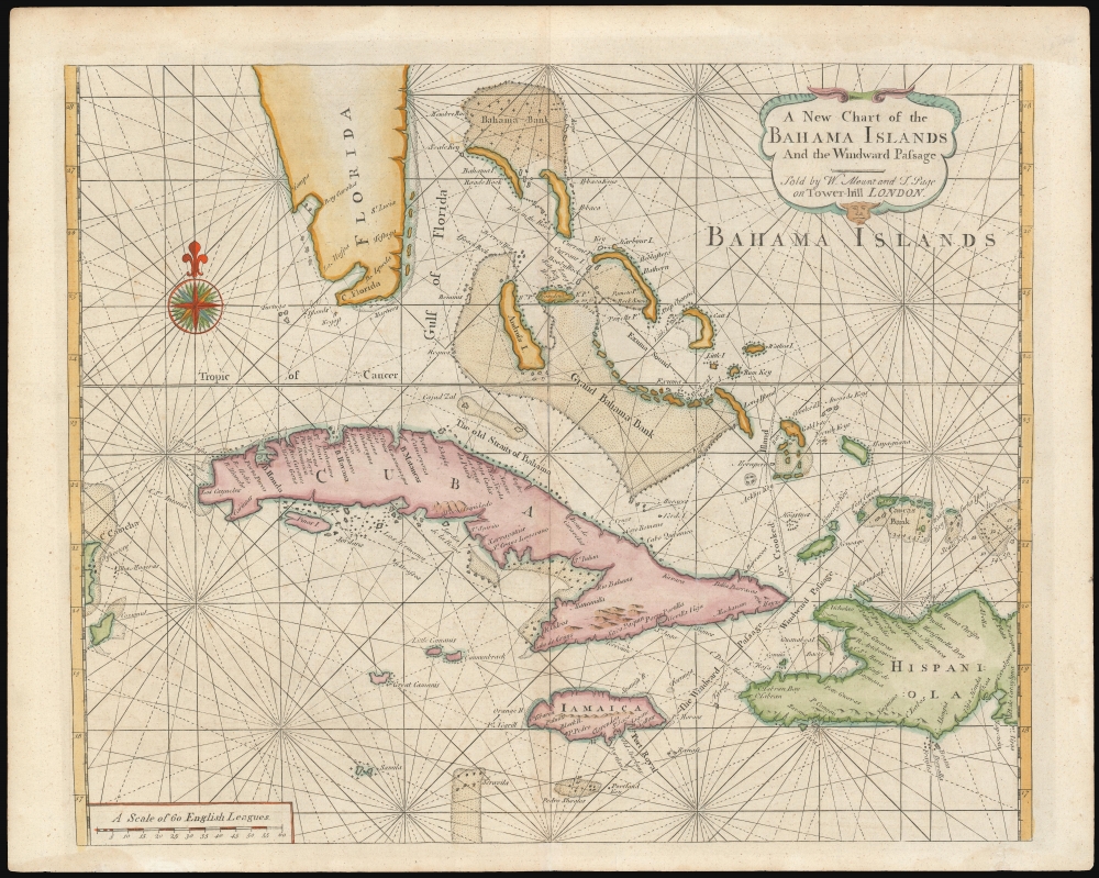 Old Map Of Bahamas Bahama Islands 1737 Vintage Map Of - vrogue.co