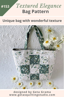 Folded fabric bag pattern