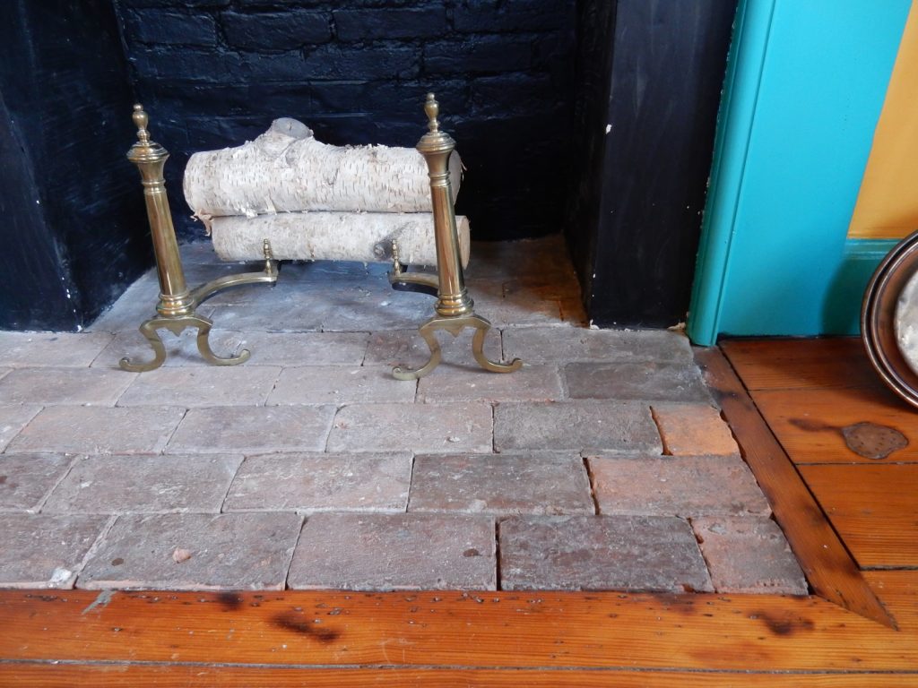 Burn marks on floor, Poplar Mansion, Salisbury MD