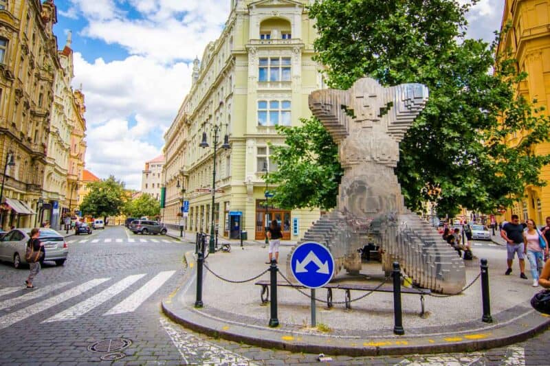 Things to do in Prague - Czech Republic - Visit unique art statues - InUtero David Cerny-1