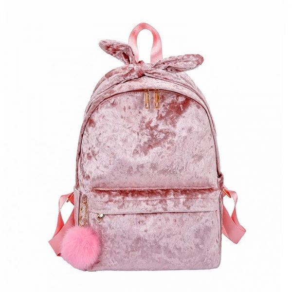 Fashion polyurethane foam velours Backpack bags