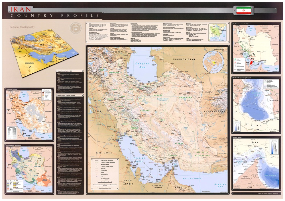 Go to detail page of Iran Physical Map 2004