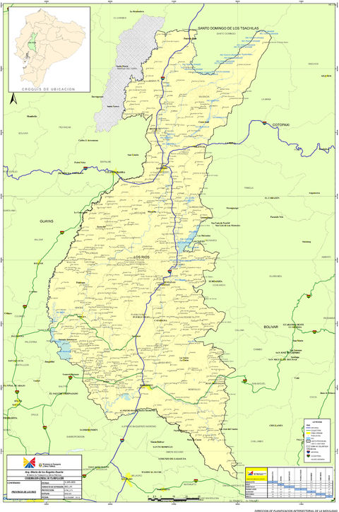 See fullsize map of: Map of Los Ríos 2010