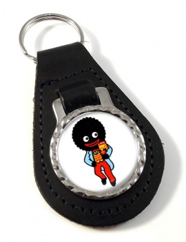 Golliwog Leather Key Fob