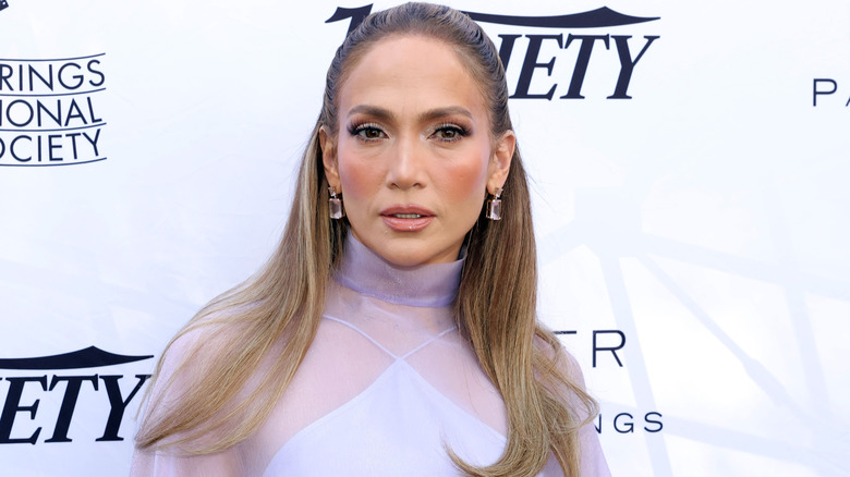 Jennifer Lopez in a sheer dress