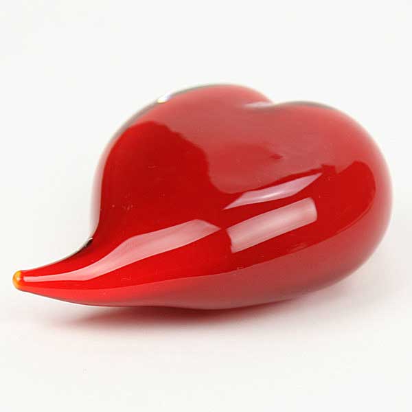 Murano Glass Heart Sculpture