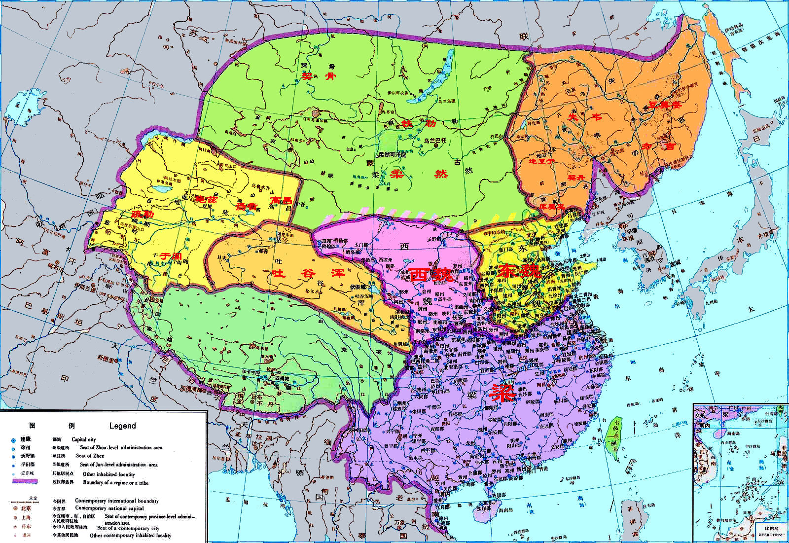 Chinese Dynasty Map