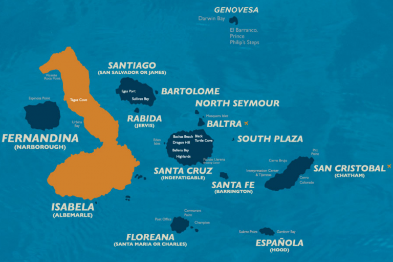 Isabela Island World Map