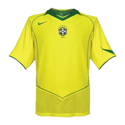 Vintage Soccer Jersey Brazil Home 2004 - gogoalshop