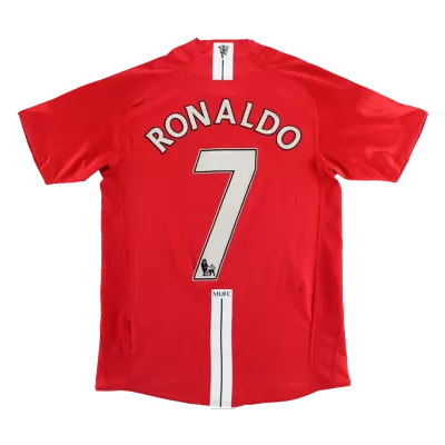 Vintage Soccer Jersey RONALDO #7 Manchester United Home 2007/08 - gogoalshop