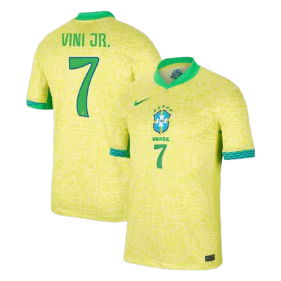 VINI JR. #7 Brazil Home Soccer Jersey Copa America 2024 - gogoalshop