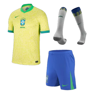 Brazil Home Jerseys Full Kit Copa America 2024 - gogoalshop