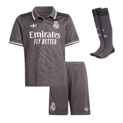 Real Madrid Third Away Kids Soccer Jerseys Full Kit 2024/25 - gogoalshop