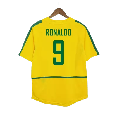 Vintage Soccer Jersey RONALDO #9 Brazil Home 2002/03 - gogoalshop