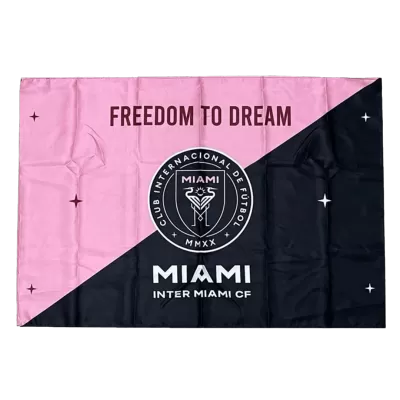 Inter Miami CF Soccer Flag Pink&Black - gogoalshop