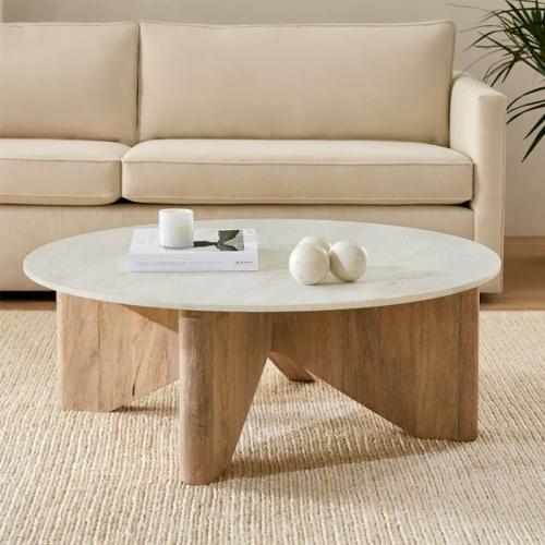 Milan white jade Marble Round Table