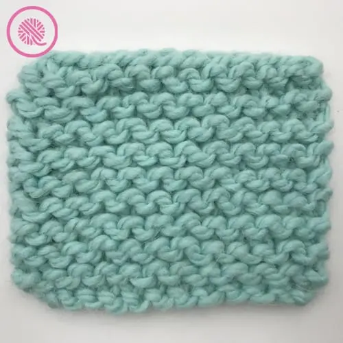 garter stitch sample