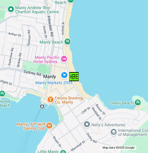 Map Of Manly Nsw