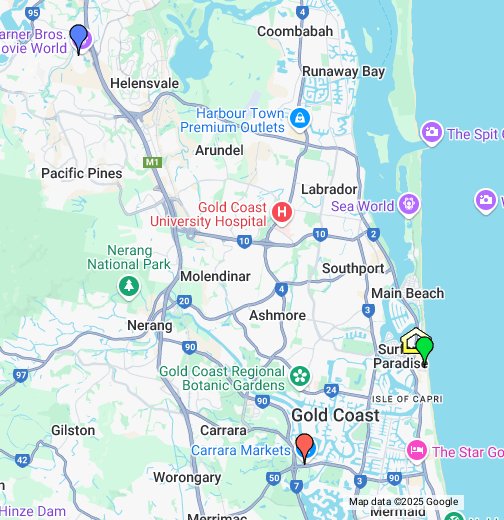 Google Maps Gold Coast