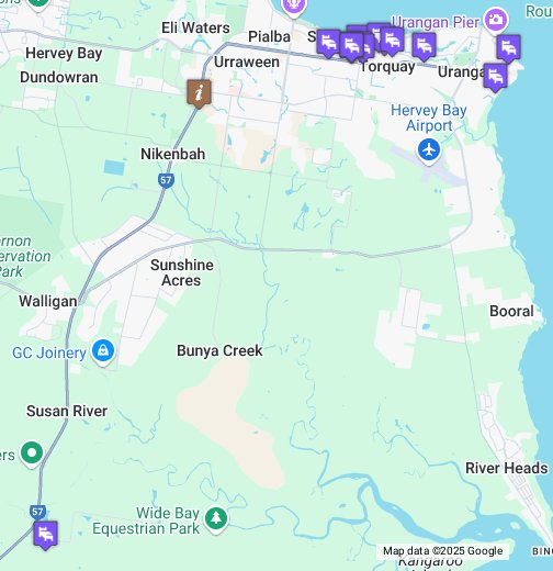 Map Of Hervey Bay Area