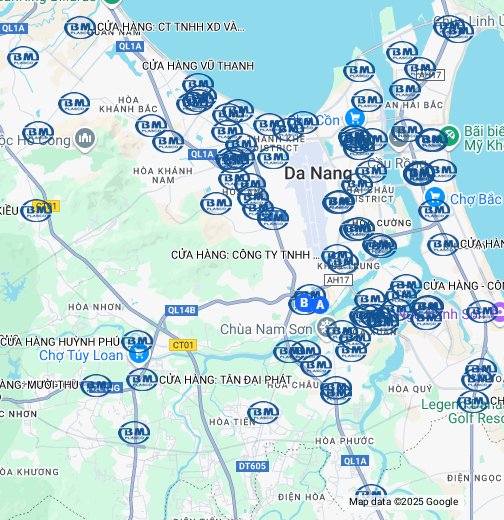 Bản đồ bản đồ đà nẵng - google map trực quan nhất