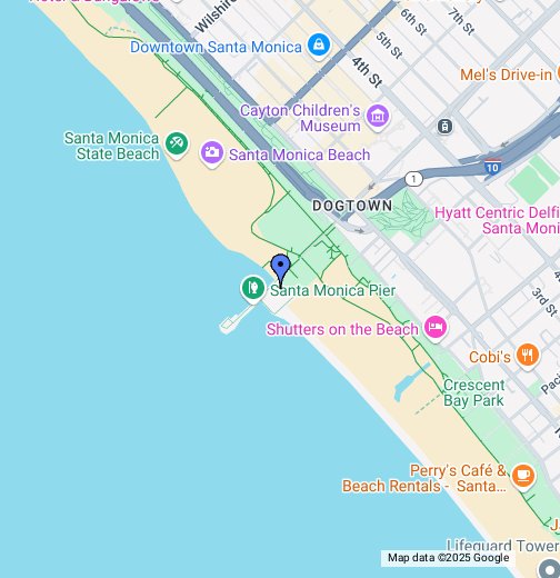 Google Maps Santa Monica Pier