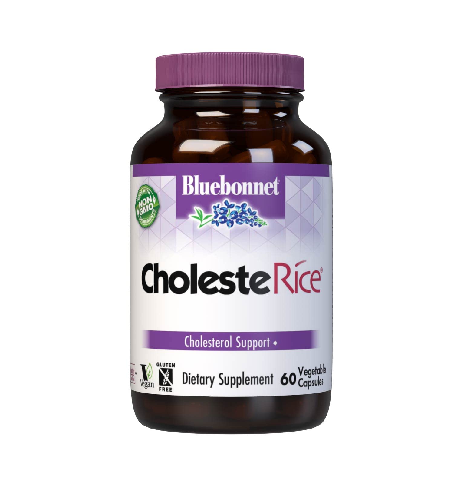 Bluebonnet Nutrition CholesteRice Vegetable Capsules, Red Yeast Rice ...