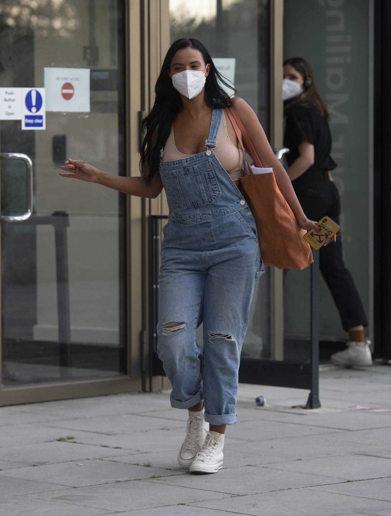 Maya Jama 2020 : Maya Jama – Leaving rehearsals for Peter Crouchs new BBC show Save Our Summer in London-04