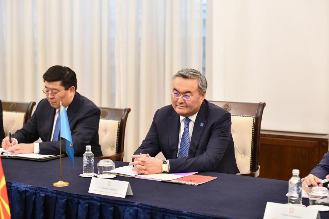 The Kazakh Foreign Minister made the first visit to Northern Macedonia ...