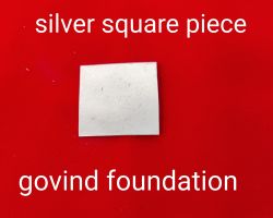 Pure silver square piece 3gm chandi ka chokor tukda 2×2cm