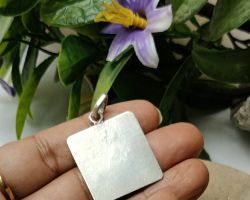 Pure silver square piece 4×4cm 4gm pure silver square piece Red book remedy