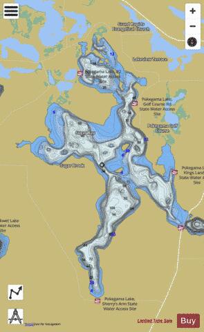 Pokegama (Wendigo) Fishing Map | Nautical Charts App