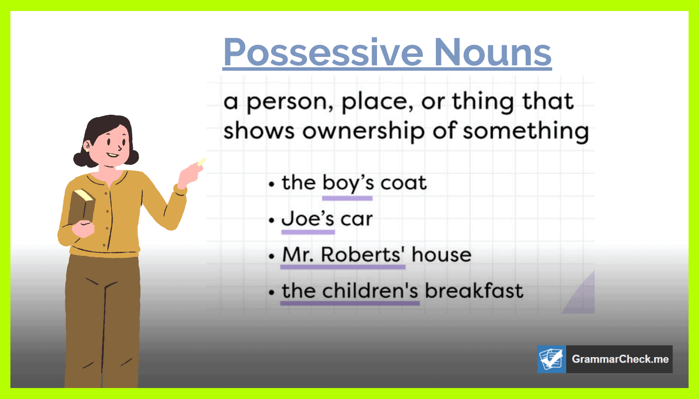 Possessive Nouns: Definition, Rules And Useful Examples ESL, 54% OFF