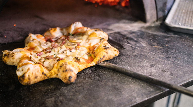 Star Shaped Pizza Stuffed with Grande Ricotta in the Crust