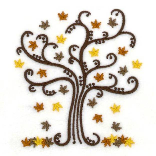 Picture of Tree Filigree Machine Embroidery Design