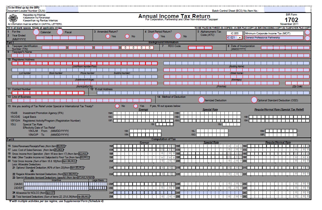 BIR Interactive Form 1702 | Grant Thornton