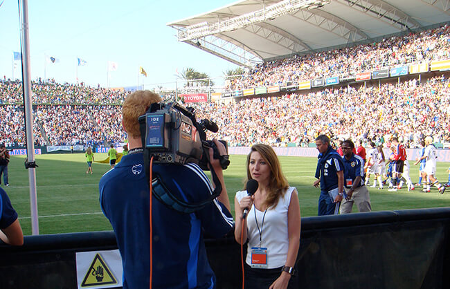 Alison Bender TV sports presenter at Great British Presenters