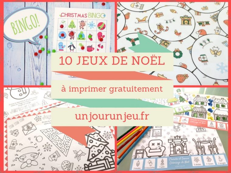 10 Activités De Noël À Imprimer Gratuitement Pour Amuser Vos serapportantà Jeux Facile Pour Petit Gratuit