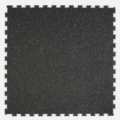 PaviGym Extreme SS Gym Rubber Floor Tiles 22 mm x 39.37x39.37 Inches full tile in super black