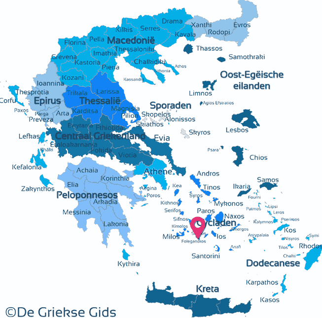 Map of Folegandros