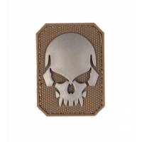 Mil-Tec PVC 3D Skull Velcro Patch SM - Dark Coyote