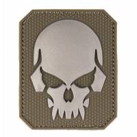 Mil-Tec PVC 3D Skull Velcro Patch LG - Olive