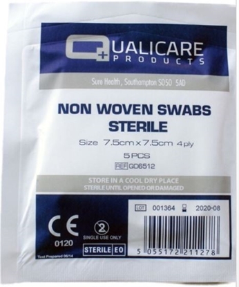 Picture of £0.49 QUALICARE GAUZE SWAB STER.7.5cm