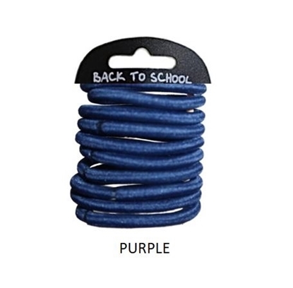 Picture of £1.29 BACK TO SCHOOL ELASTICS PURPLE