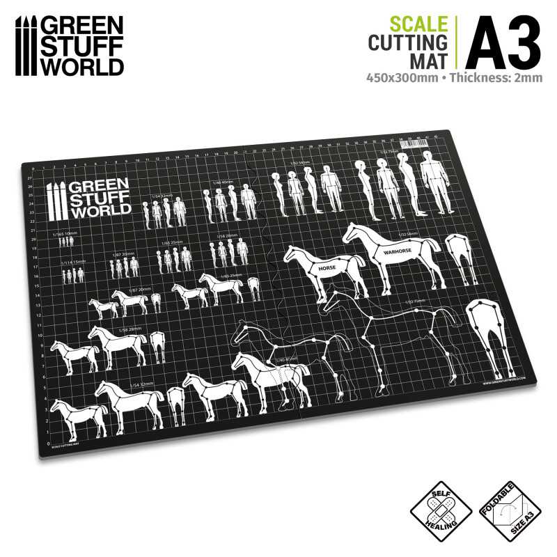 Scale Cutting Mat A3 | Hobby Cutting Mats