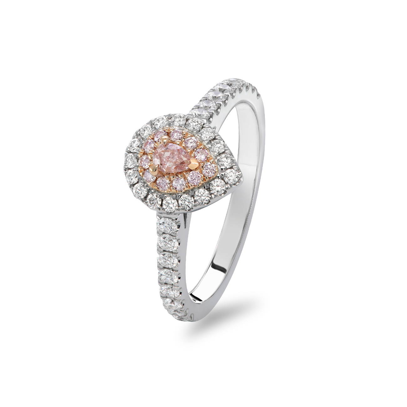 Pink &#038; White Diamond Perrima Ring