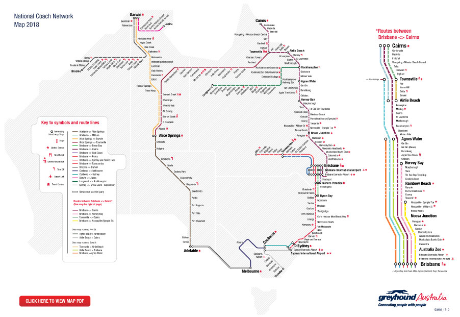 Map Of Greyhound Bus Lines